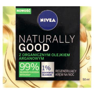 Nivea -  NIVEA Naturally Good regenerujący krem na noc z organicznym olejkiem arganowym 50 ml